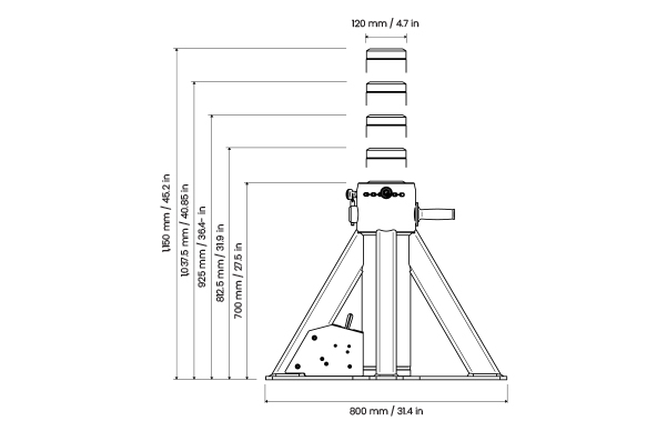 MXA 100-115-ASNZ dimensions